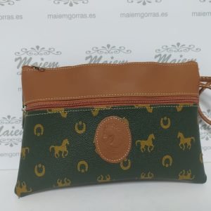 Cartera de Mano Piel La Espuela Verde