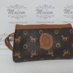 Cartera de Mano Piel La Espuela Marrón